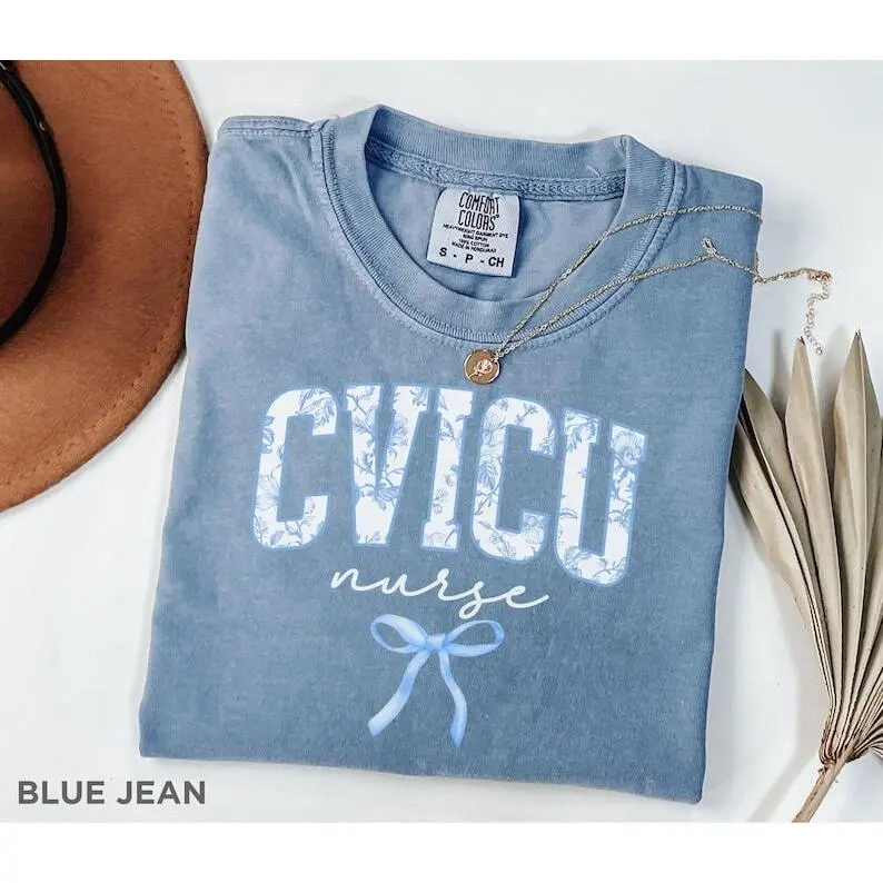 Comfort Colors CVICU Nurse Shirt , CVICU RN Gift for Nursing School Graduation, cvicu nurse appreciation, Cardiovascular Intensive Care Unit