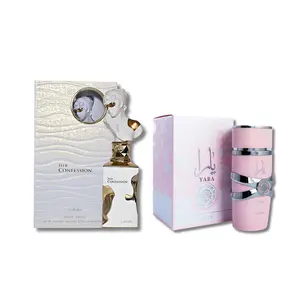 Lattafa Eau De Parfum Yara & Her Confession 3.4FL.OZ For Women Floral Fragrance Perfume Scent Vanilla Scented Aroma