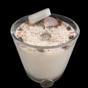 Mystical Wick Candle - Medium Zodiac Candle - handmade intention candle, Reiki candle, spell candle, crystal candle,  Decor Decoration Ornaments Freshener candles custom