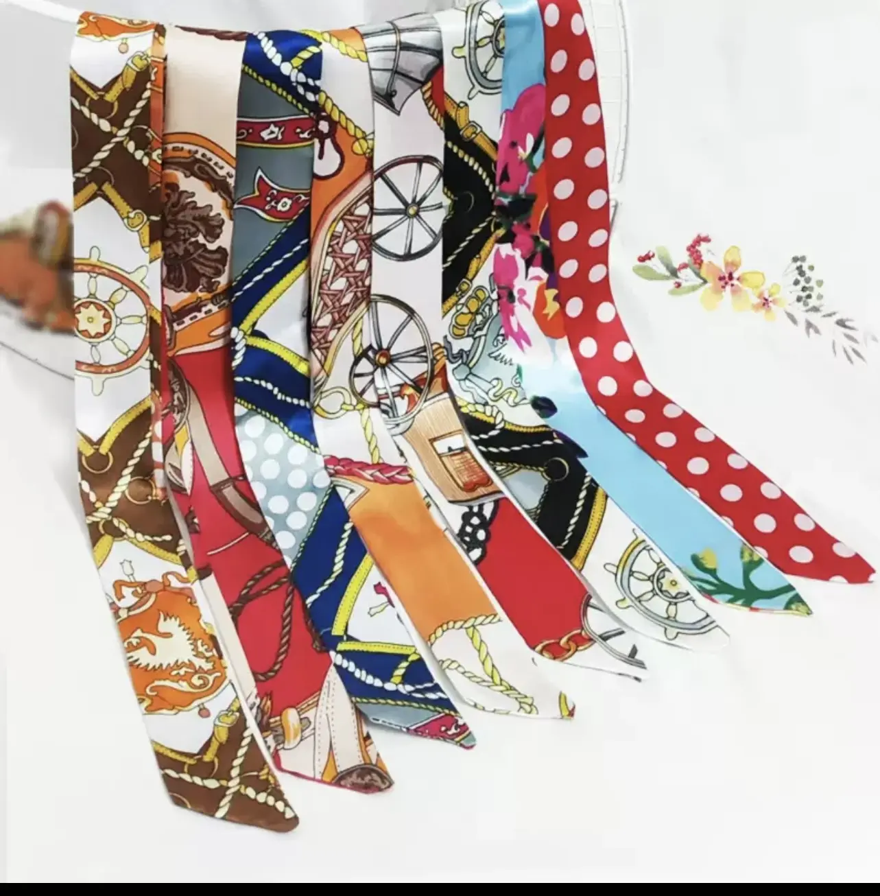 Colorful bandeau scarf