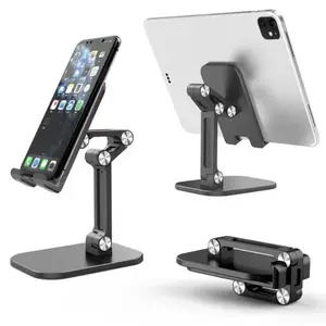 Adjustable Desk Phone Stand, Foldable Design, Multiple Heights and Angles, Ideal for iPhone and Android Phones, Enhance Viewing Comfort, Smartphone Accessories, Desk Mount
