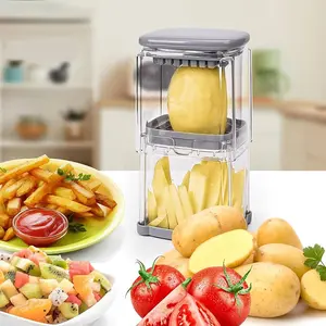 Manual handheld potato slicer Heavy duty stainless steel blade Commercial grade chip cutter No power required