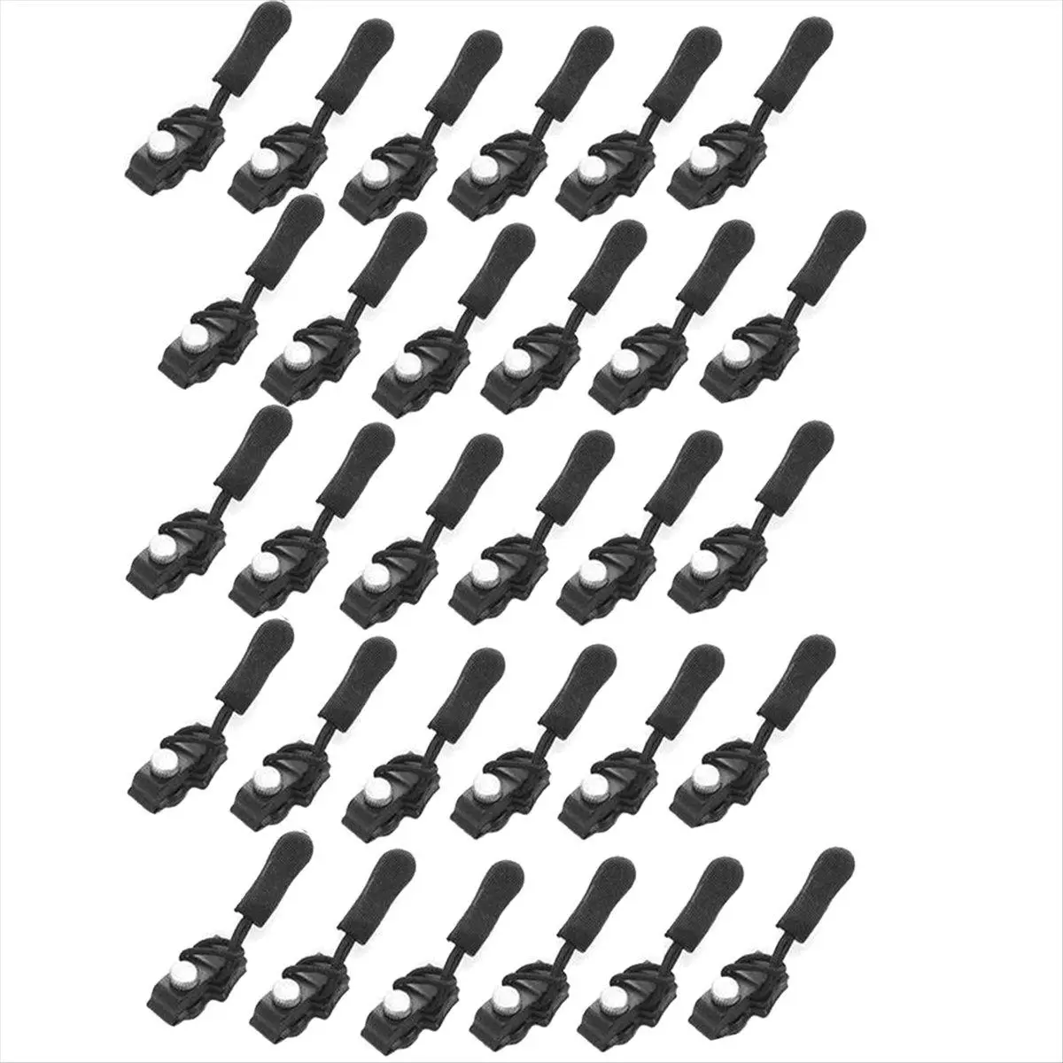 Zipper Repair Kit, 30 Pcs Universal Replacement Zipper Slider Fixer Sliding Teeth Screw Head, Instant Zipper US