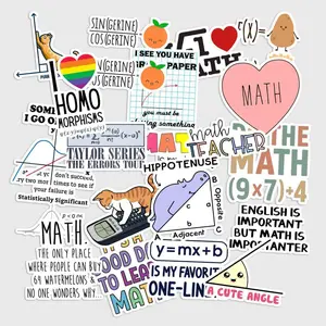 Sticker Pack 20 pcs Math Lover Stickers, Numbers Geek Vinyl Decals