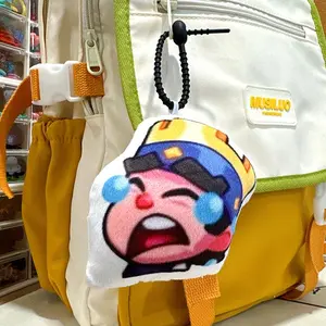 10cm Little Prince Crying Voice Cotton Pendant COS Game Clash Royale Keychain Doll Handmade Customize Production Kids Gift Toys