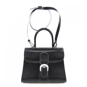 Pre-owned delvaux Calfskin Shoulder Bags LINING CLOUDS BOX CALF Bag