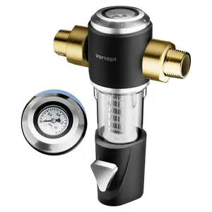 Spin Down Sediment Water Filter,Automatic Flushing,Protect Other Filter Systems and Appliances,40 Micron Flushable Prefilter Filtration (VT-Q800)