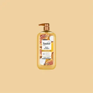 Suave Milk & Honey Soothing Body Wash with Glycerin & Vitamin E, Long-Lasting Fragrance, 30 fl oz (887 mL)