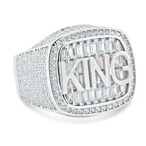 King Silver Ring CZ