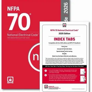 NFPA 70, National Electrical Code (NEC) 2026 Edition + index tab