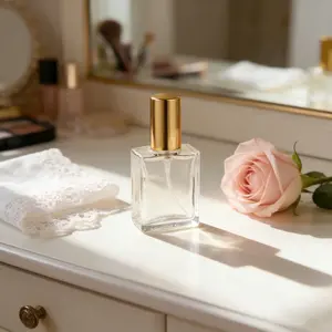 2 pieces of high-end Compact portable Cosmetic perfume bottles - 15ml travel nano press spray bottles - empty bottle liquid separator, perfect for carrying on the go