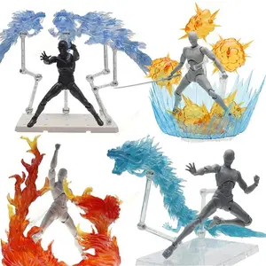 2026 new Shenron Action Figure Special Impact Effect Lightning Flame Explosion DIY Assembly Display Bracket Model Decoration Toys Gifts