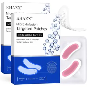 Retinol Microneedle Eye Patches with Hyaluronic Acid & Firming Peptides, Eye Care for Dark Circles & Wrinkles, 1 Pair