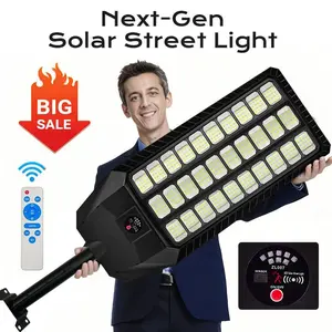 Upgraded 480LED Solar Street Light - 12-14H Lighting, 35W Solar Panel & 30AH Battery, IP65 Waterproof for Yard/Garden/Street
