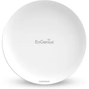 EnGenius EnStation6 Outdoor Wi-Fi 6 Wireless Bridge 5GHz 1200 Mbps 2x2 MIMO 19 dBi Antenna IP55