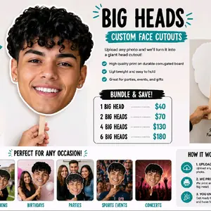 Custom Face Cutout Sign for Parties & Graduations