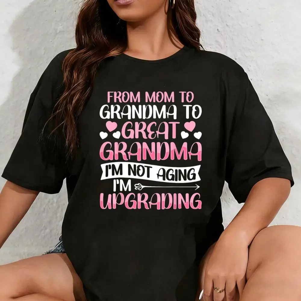 100% Cotton Great Grandmother First Time Great Grandma T-Shirt
