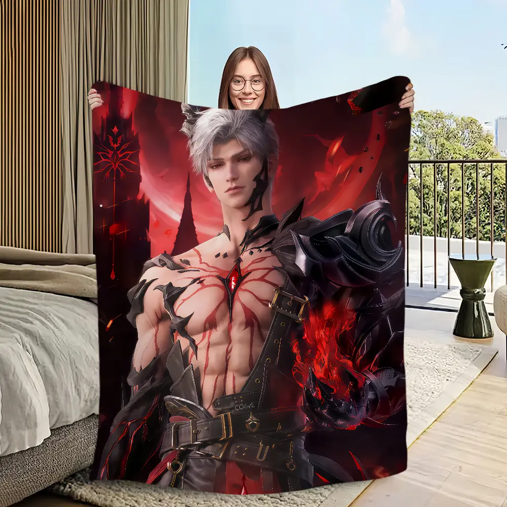 Game Love and Deepspace Sylus Warm Soft Plush Nap Blankets Sofa for Living Room Office Bedroom Home Travel Kid Birthday Gifts Air Conditioning Blanket