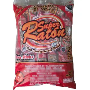 Super Ratón Authentic Churritos Súper Ratón Mexican Corn Snack Crispy Crunchy 24 Pck of 100grs Each Individual Bag