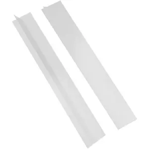 2 Pack Flexible Kitchen Stove Gap Covers,  Gap Fillers Between Counter and Stovetop,Washer, Oven, Dryer, Easy to Wipe,  grade  material (White,21in)