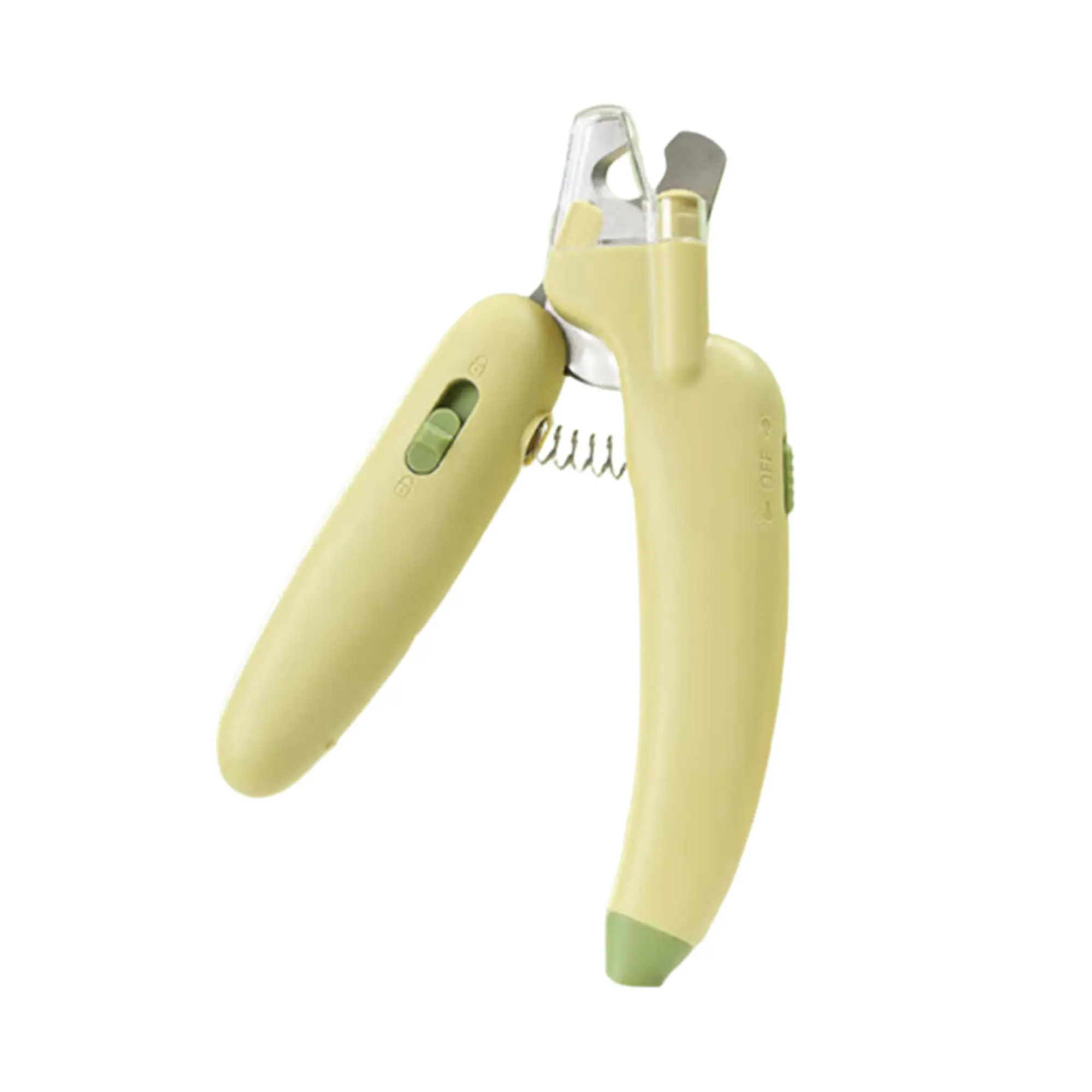 LED Light Pet Nail Clipper and Filer - Safe Cat and Dog Nail Trimmer with UV Light and File, Precision Pet Grooming Tool with Safety Lock