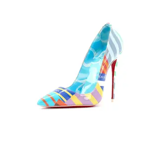 Pre-owned Christian Louboutin Women's So Kate Pumps Printed Patent 120 by Rebag