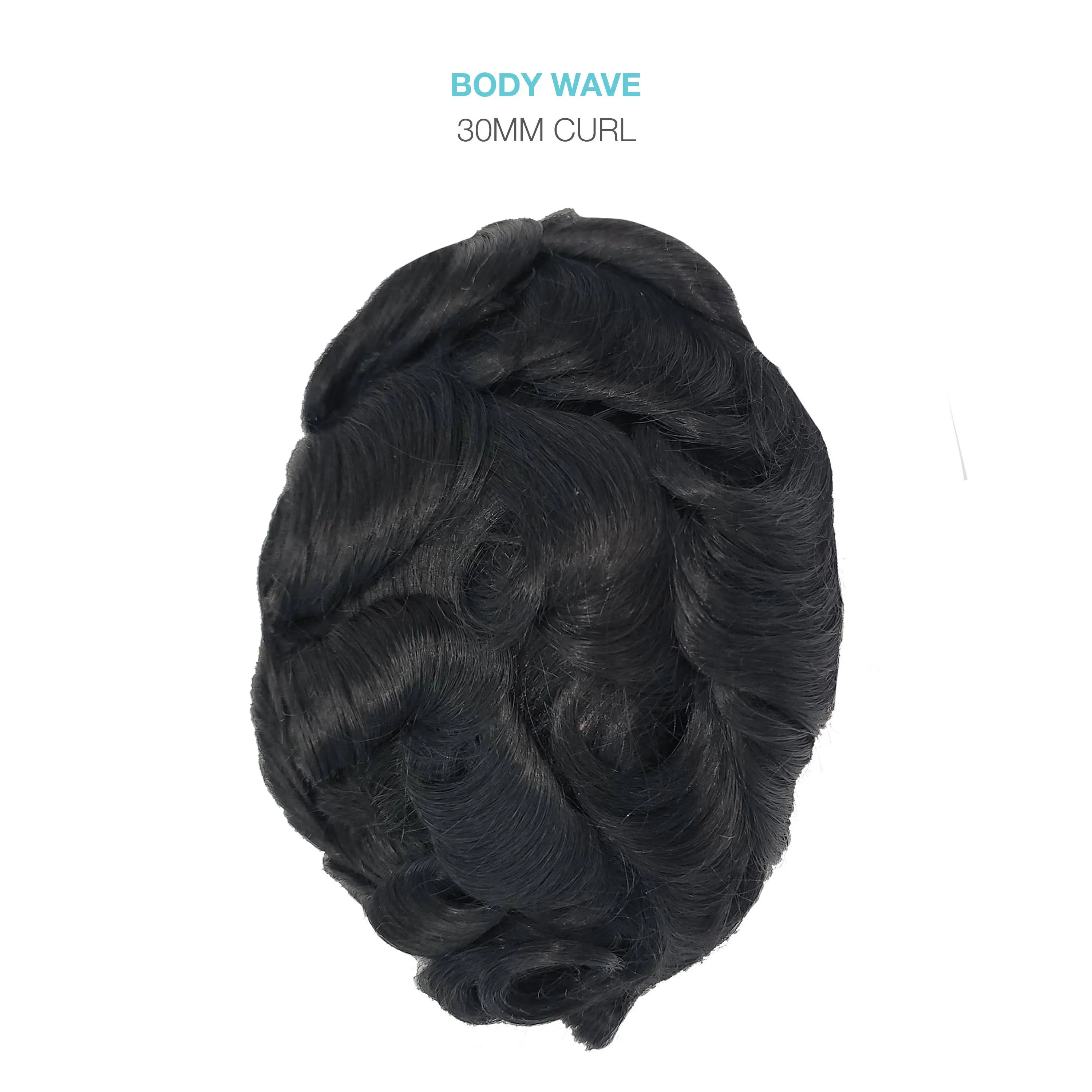 DKEIGHT Natural Body Wave 30mm Toupee – Effortless Volume & Flowing Waves