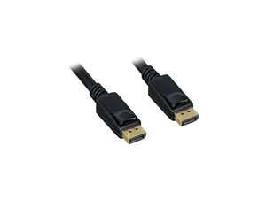 Nippon Labs 24AWG DisplayPort 1.2 Cable With Latch Male to Male, Supports 4K@30Hz, CL2 Rated, 50 ft. DP Cable - 30DP-DPDP24-50