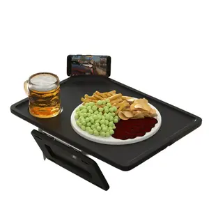 Arm Clip Table Tray For Couch, Sofa with Armrest - Black
