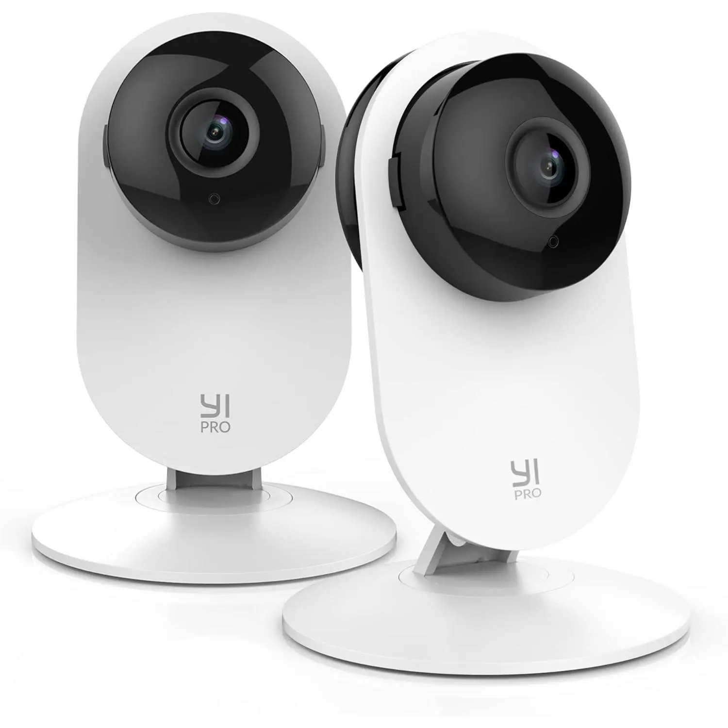 2K Home Security Camera, 2.4Ghz Wired Indoor Camera with Person, Vehicle, Animal Smart Detection, Phone App, Compatible with Alexa and Google Assistant 2Packs