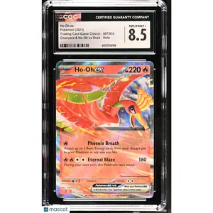 2023 Pokemon—Ho-Oh ex #007 Trading Card Game Classic— Foil CGC 8.5
