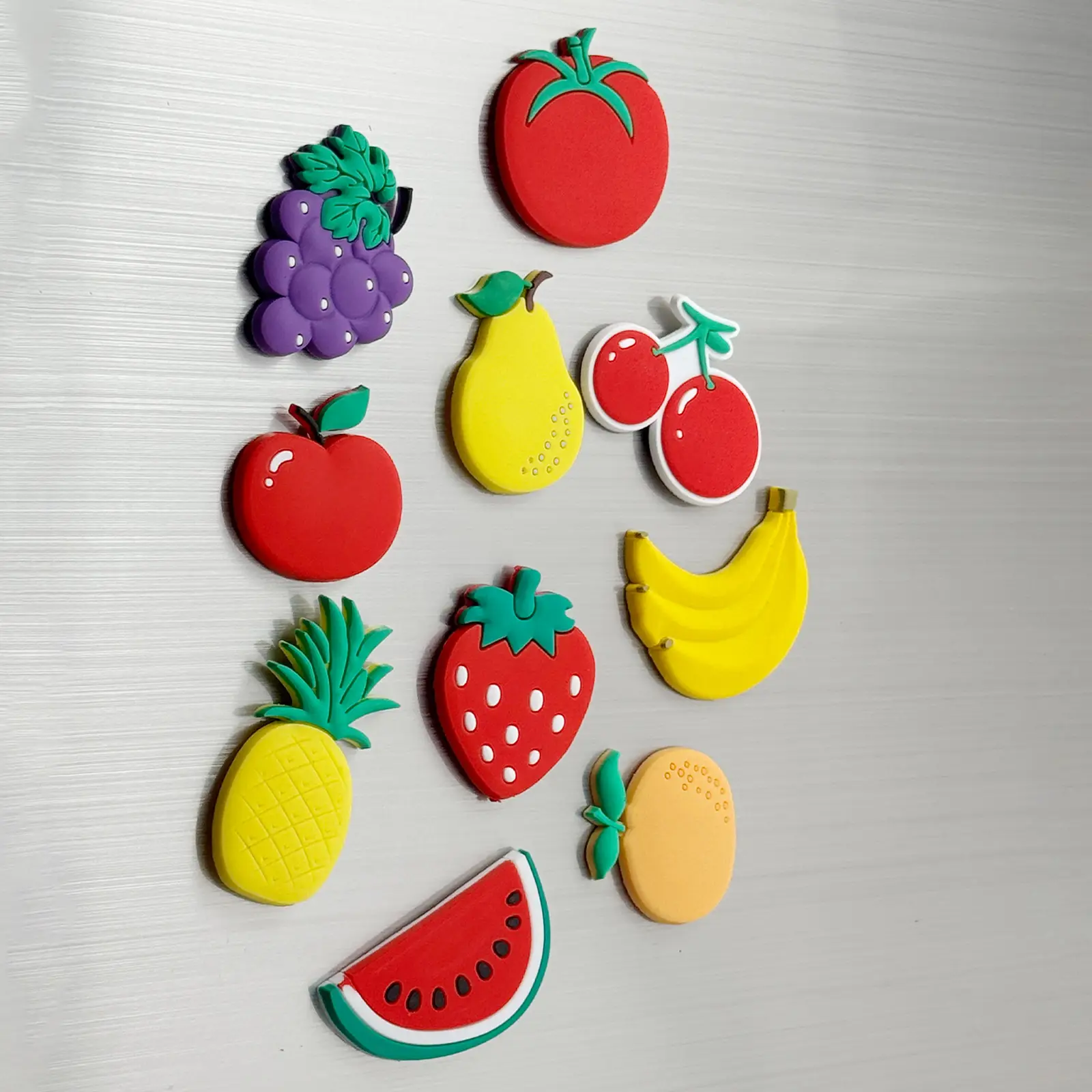 Fruit Design Fridge Magnet, 10pcs/set Cute Magnetic Sticker For Refrigerator, Creative Home Decoration
