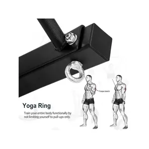 Hot selling styles  47 Pull Up Bar Wall Mounted Multi Grip W Hangers For Punching Strength Training Strength training