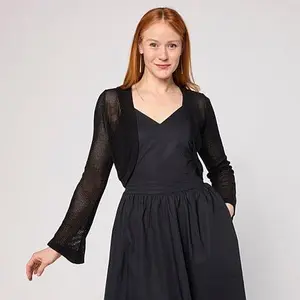 TWRHLL by Christie Brinkley Crochet Knit Bolero