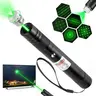 Green Laser Pointer Cat Toy - Portable Compact Interactive Toy with Removable Star Cap, High Power Long-Range Single Pinpoint Mode, Built-in USB Rechargeable Green Laser Pen for Adults’ Astronomy, Hiking