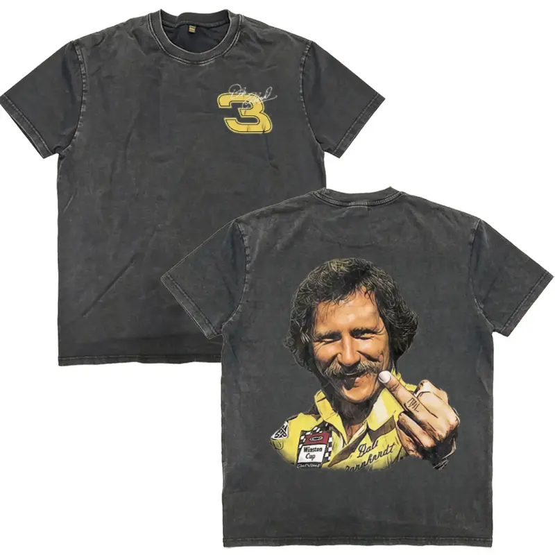 Vintage Dale Earnhardt Racing Middle Finger T-shirt |     Unisex Nascar Tee, Classic Racing Fan Shirt, Birthday Gift Sweatshirt, Trendy Racing Apparel,Car racing tshirt,Funny oversized graphictshirts 2 Gifts for loved ones and partners
