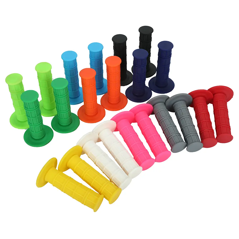 1 Pair Silicone Soft-Touch Dirt Bike Handlebar Grips, Easy-Install, 95g, Stylish & Colorful, Universal Fit for 22-24mm Motorcycle Handlebars (CRF, YZF, KXF, SXF, SSR, SDG, BSE Models)