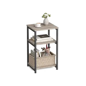 【Deals For You】VASAGLE Barnet Collection Multi-Purpose Side Table, Sturdy Steel Frame Tall End Table, Versatile Nightstand for Living Room Bedroom Office Bathroom Home Use