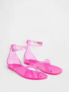 Jelly Thong Sandals Women Summer Beach Cute Waterproof Flip Flops