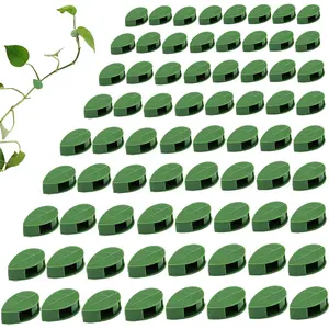 72 Count Climbing Wall Fixture Clips with Adhesive Stickers - Invisible Green Vine Support Holders for Aesthetic Wall Decor & Sturdy ABS Material
