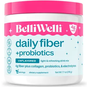BelliWelli Daily Fiber + Probiotics + Collagen - UNFLAVORED (30 Servings)