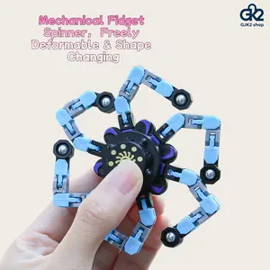 Creative Deformable Robot Fidget Spinner - Freely Shape-Changing Mechanical Stress Relief Toy for Kids & Adults