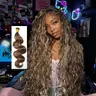 YWIGS Blonde Body Wave Bulk Human Braiding Hair for Boho Braids Natural Texture #27/30/613 & #4/27/30 & #4/30 #TikTokShopFallDealsForYou