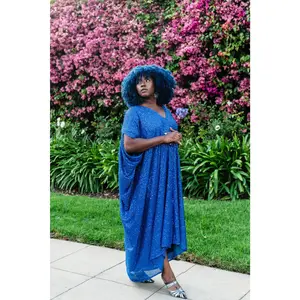All Eyes On Us Sequin Set - Royal + Black Sequin Caftan Bundle