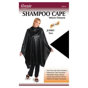 Annie Shampoo Cape Velcro Closure Jumbo Size 3914