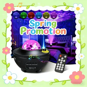 Mini Starry Sky Projector Galaxy Night Light with Bluetooth-compatible Speaker Timer Remote Control Universal Birthday Gift Bedroom Ceiling Home Cinema Game Room Decor