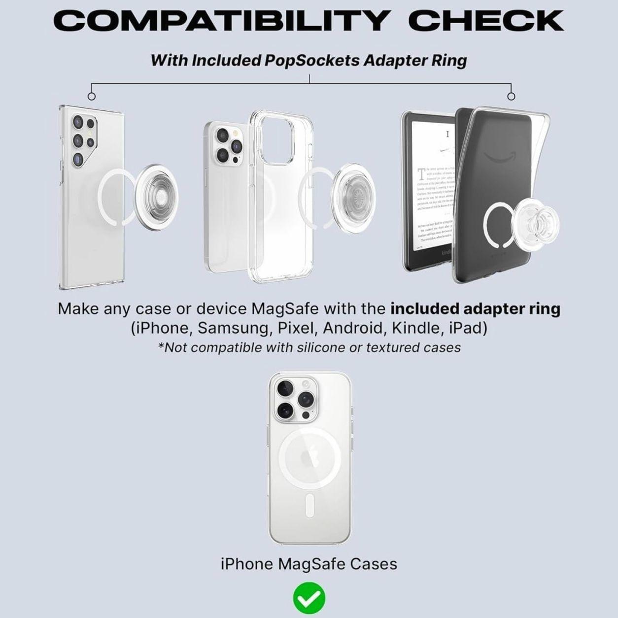 Cute Highland Cow Soda Lover Magsafe Phone Grip Detachable Magnetic Kickstand, Funny Farm Aesthetic Gift For Drink Fans