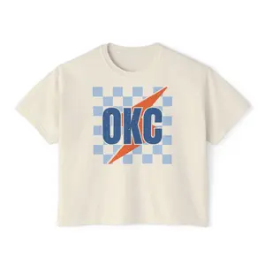 OKC Thunder trendy shirt Women's Boxy Tee | Oklahoma City basketball fan