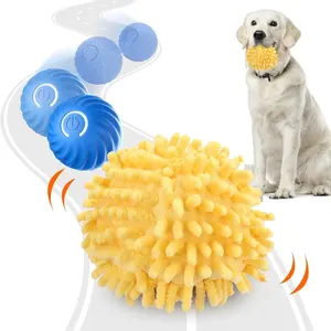 Interactive Dog Toys, Moving Dog Toy Ball with Cover, Interactive Training Ball, Self Rolling Dog Ball for Small/Medium/Large Dogs, Automatic Dog Toys to Keep Them Busy