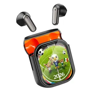 HITOTAON Smart Screen Earbuds - The Ultimate Tailgate Party Essential, Wireless & Sweat-Proof for Dancing and Celebrating